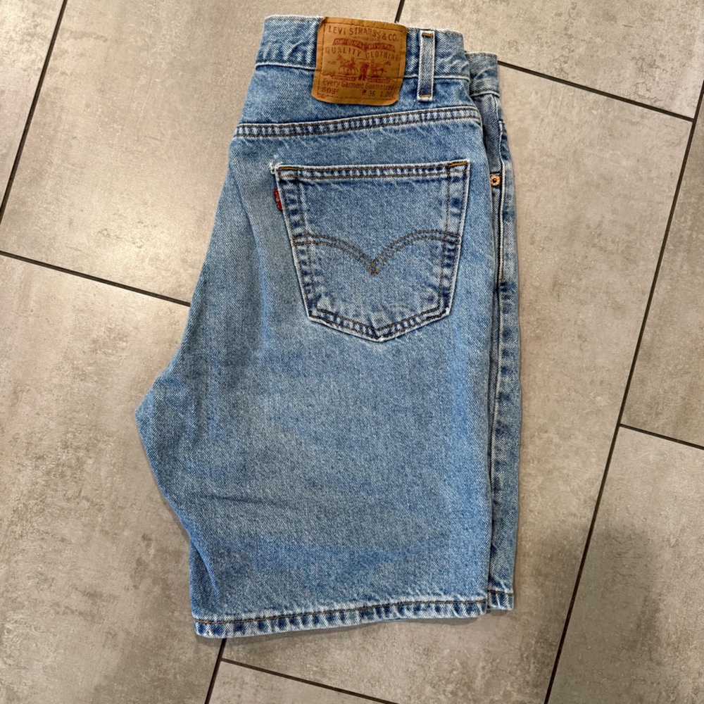 Levi's 505 Blue Denim Shorts